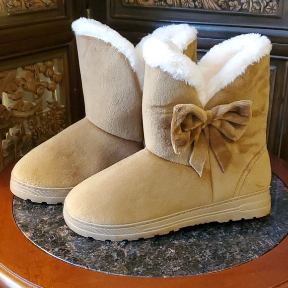 None Shoes - BOGO Free Tan & Brown Faux Suede Boots